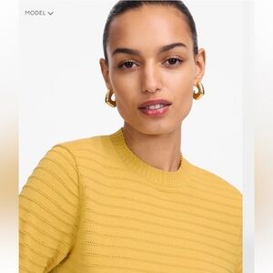 MADEWELL Textural-Stitch Cotton Sweater